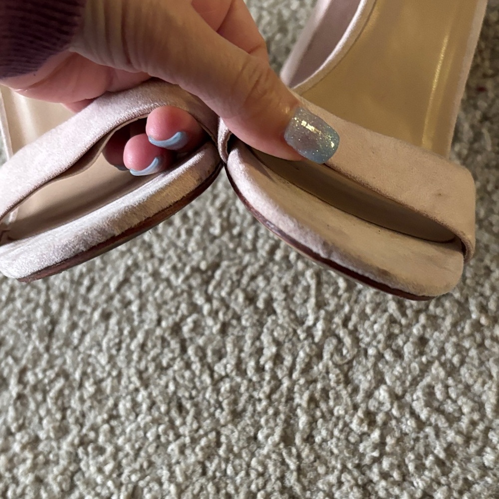 A New Day Block Heel blush with ankle strap size 6 - Picture 6 of 6